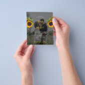 Budget QR CODE Foto Hochzeit Einladung Flyer (Gruppe)