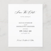 Budget QR-Code Foto Hochzeit Save-the-Date Flyer (Vorne)