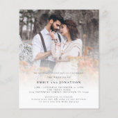 Budget QR Code Foto Overlay-Einladung (Vorderseite)