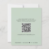 Budget QR Code Hochzeitsempfang Save the Date (Rückseite)
