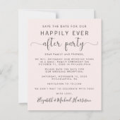 Budget QR Code Hochzeitsempfang Save the Date (Vorderseite)