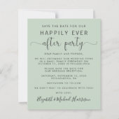 Budget QR Code Hochzeitsempfang Save the Date (Vorderseite)