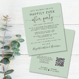 Budget QR Code Hochzeitsempfang Save the Date