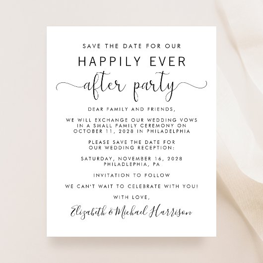 Budget QR Code Hochzeitsempfang Save the Date