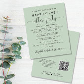 Budget QR Code Hochzeitsempfang Save the Date