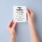 Budget QR-Code lässliche Hochzeit "Save the Date" Flyer (Gruppe)