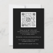 Budget QR Code Marsala Gold Blume Black (Rückseite)