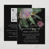 Budget QR Code Marsala Gold Blume Black (Vorne/Hinten)