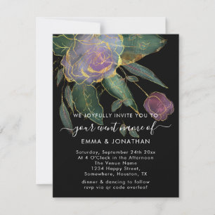 Budget QR Code Marsala Gold Blume Black
