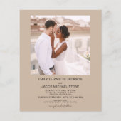Budget QR Code Minimalistisch Terracotta Wedding F Flyer (Hinten)