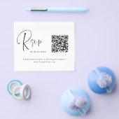 Budget QR-Code RSVP Hochzeitswebsite Flyer (Einzeln)