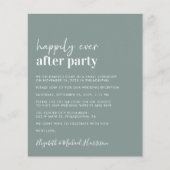 Budget QR Code Sage Grüne Hochzeitsempfang Einladu (Vorderseite)