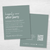Budget QR Code Sage Grüne Hochzeitsempfang Einladu