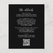 BUDGET-QR-Code Schwarz Elegantes Stilvolles Foto H (Rückseite)