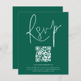 Budget QR Code Script Wedding Emerald UAWG
