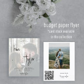 Budget QR CODE Skript 2 Fotos Hochzeit Einladung Flyer