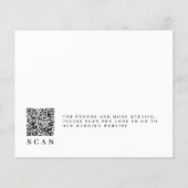 Budget QR CODE Skript Hochzeitspaar Terminankündig Flyer (Hinten)