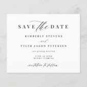 Budget QR CODE Skript Hochzeitspaar Terminankündig Flyer (Vorne)