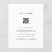 Budget QR Code UAWG Eucalyptus Wedding Einladung (Rückseite)