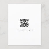 Budget QR Code Wartezeit Hochzeit speichern Datum (Rückseite)