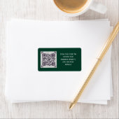 Budget QR Code Website UAWG Hotel Wedding Details Adressaufkleber (Insitu)