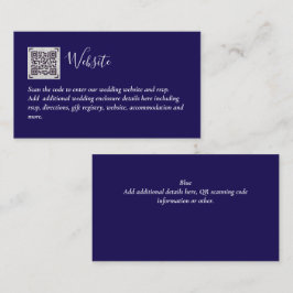 Budget QR Code Website UAWG Hotel Wedding Details Begleitkarte