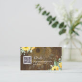 Budget QR Code Website UAWG Hotel Wedding Details Begleitkarte (Stehend Vorderseite)