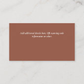 Budget QR Code Website UAWG Hotel Wedding Details Begleitkarte (Rückseite)