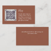 Budget QR Code Website UAWG Hotel Wedding Details Begleitkarte (Vorne/Hinten)