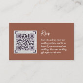Budget QR Code Website UAWG Hotel Wedding Details Begleitkarte (Vorderseite)