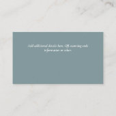 Budget QR Code Website UAWG Hotel Wedding Details Begleitkarte (Rückseite)