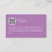 Budget QR Code Website UAWG Hotel Wedding Details Begleitkarte (Vorderseite)