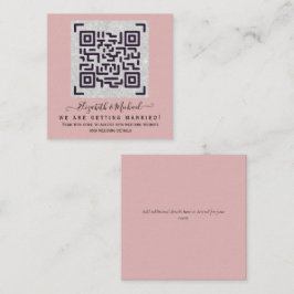 Budget QR Code Website UAWG Hotel Wedding Details Begleitkarte