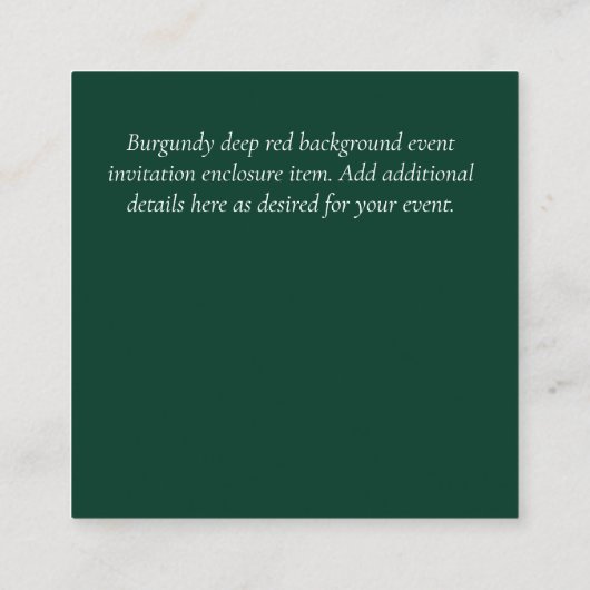 Budget QR Code Website UAWG Hotel Wedding Details Begleitkarte (Rückseite)