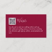 Budget QR Code Website UAWG Hotel Wedding Details Begleitkarte (Vorderseite)