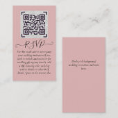 Budget QR Code Website UAWG Hotel Wedding Details Begleitkarte (Vorne/Hinten)
