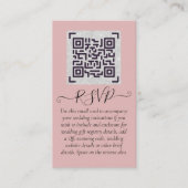 Budget QR Code Website UAWG Hotel Wedding Details Begleitkarte (Vorderseite)