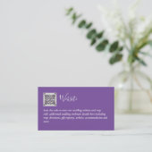 Budget QR Code Website UAWG Hotel Wedding Details Begleitkarte (Stehend Vorderseite)
