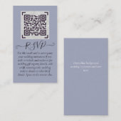 Budget QR Code Website UAWG Hotel Wedding Details Visitenkarte (Vorne/Hinten)
