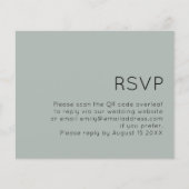 Budget QR Code Wedding Silvery Sage Green UAWG (Vorderseite)