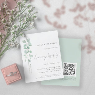Budget QR Eucalyptus Wedding Abend Empfang