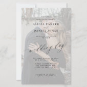 Budget QR Foto Moderne Overlay-Einladung (Vorderseite)