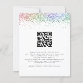 Budget QR Rainbow Glitzer Abend Wedite (Rückseite)