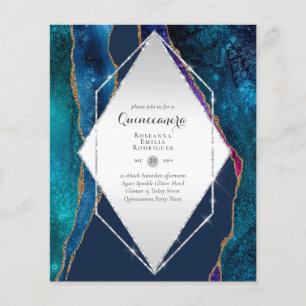 BUDGET QUINCEANERA - AGATE Glamour Chic Funkeln Flyer