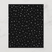 Budget Quinceanera Black Silver Royal Blue Einladu Flyer (Hinten)