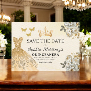 Budget Quinceanera Blumengold Save the Date