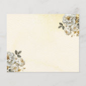 Budget Quinceanera Blumengold Save the Date (Rückseite)