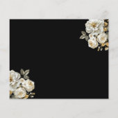 Budget Quinceanera Blumengold Save the Date Flyer (Hinten)