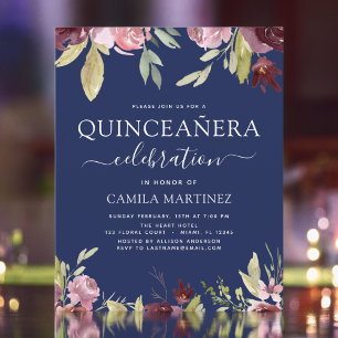 Budget Quinceanera Burgundy Pink Blumenladen