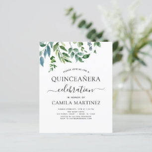 Budget Quinceanera Frühjahr botanische Grünpflanze